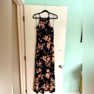 French Grey Maxi Dress